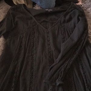 Long sleeve black dress